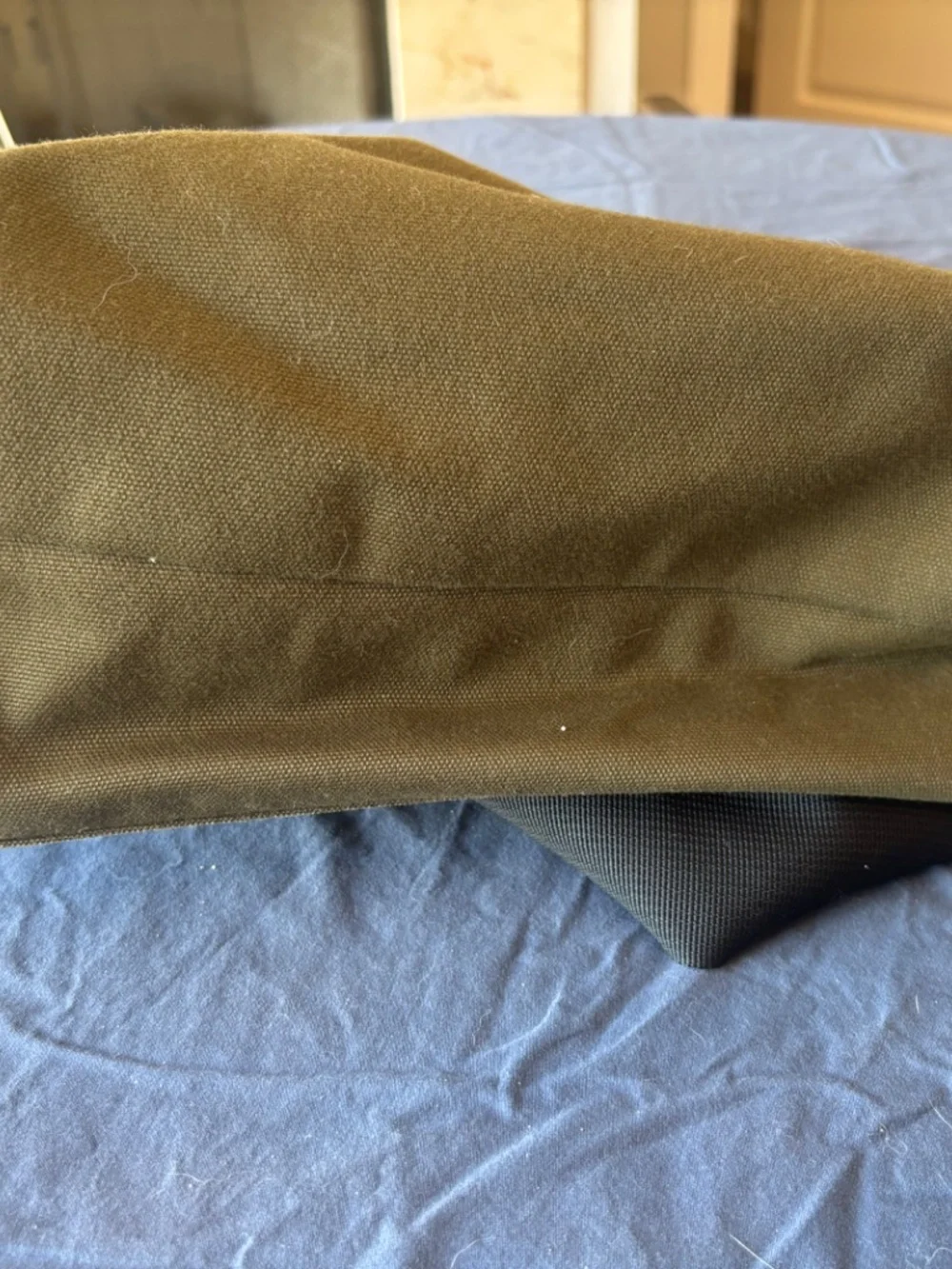 Jack Spade Canvas Messenger Bag Greene Street Olive Laptop Bag Orange Liner Kate
